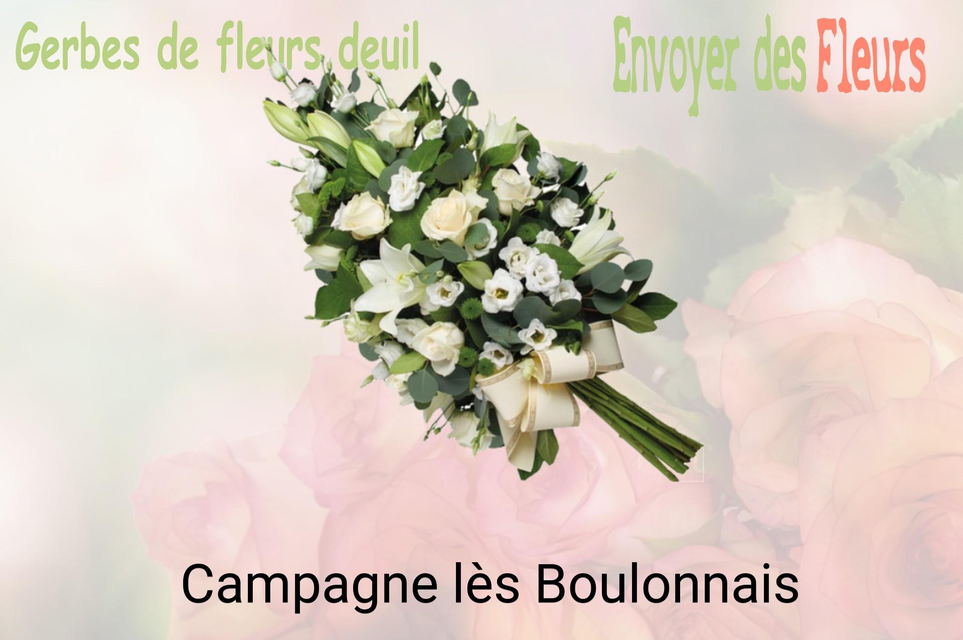 Gerbe de fleurs de deuil livrée à Campagne-lès-Boulonnais